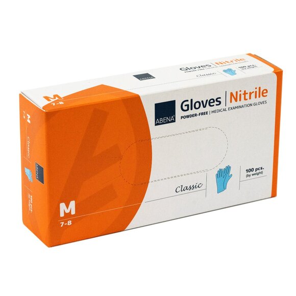 Abena Classic Nitrile Gloves Size M Case (Powder&Latex Free) - Picture 5 of 9